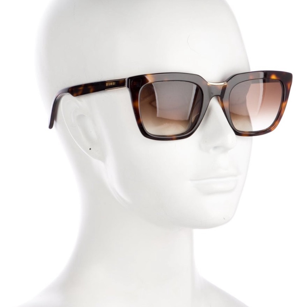 Balmain Cat-Eye Sunglasses- Brown Tortoiseshell Acetate- with original case
